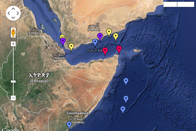 Piracy reported at Gulf of Aden
